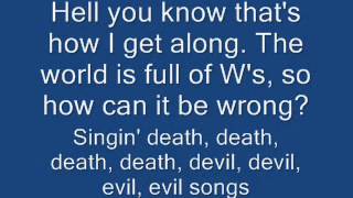 Death Death devil devil devil devil evil evil evil evil song Voltaire with Lyrics [upl. by Nellda543]