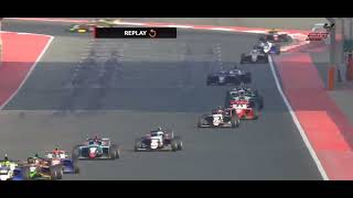 Stack Fu crash 2024 F4 UAE Dubai R3 Race 2 [upl. by Riobard]