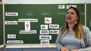 Deutschunterricht in der Grundschule Briefe schreiben Teil 3 [upl. by Linehan]