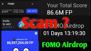 FOMO Airdrop  Fomo Airdrop Listing Date  Fomo Listing Date  Fomo Airdrop Scam [upl. by Irb]