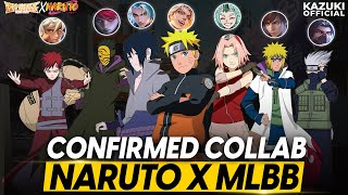 UPCOMING MLBB x NARUTO COLLAB  CONFIRMED 7 HEROES  NARUTO as LUKAS  SASUKE as SUYOU [upl. by Boothe]