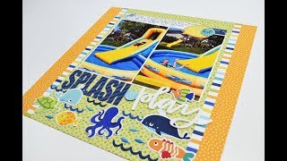 Scrapbooking Process Video quotSplash and playquot by Becki Adams [upl. by Aikar]