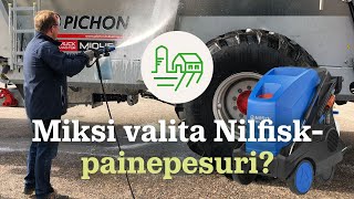 Tehoa vaativaan pesuun  Nilfiskkuumavesipainepesuri [upl. by Selina]