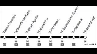 S9 Ansagen mit allen Unterwegshalten von Essen bis Wuppertal automatische Ansage [upl. by Dominus402]