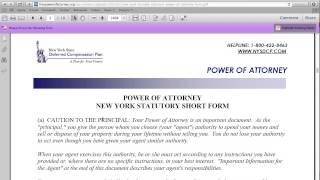 How to Fill in a New York Power of Attorney Form [upl. by Eenitsed]