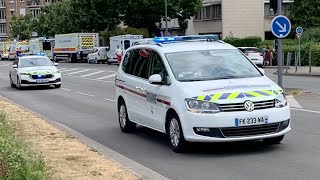 Convoi Douane x6  Equipe cynophile  UNASS Secouristes VPSP VL VLOG  Police Municipale  Lille [upl. by Nelaf]