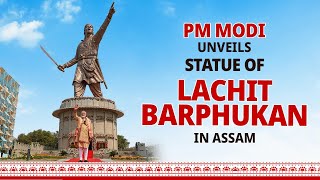 LIVE PM Modi unveils statue of Lachit Borphukan in Assam pays tribute [upl. by Heurlin]