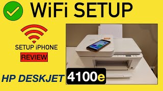 HP DeskJet 4100e WiFi Setup Review [upl. by Griswold]