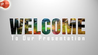 How to make a classic animated welcome slide in PowerPoint [upl. by Leicester]