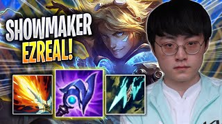 SHOWMAKER CRAZY NEW META EZREAL MID  DK ShowMaker Plays Ezreal MID vs Poppy  Season 2023 [upl. by Ainorev348]