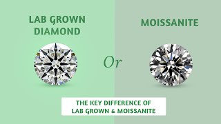 The key difference of LABGROWN AND MOISSANITE [upl. by Amsab]