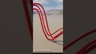 UE5 Dynamically generated roller coaster track [upl. by Havelock]