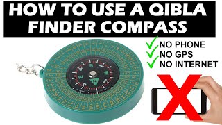 Qibla Direction Finder Compass  How To Use  Prayer Direction  Travelling [upl. by Yrocal54]