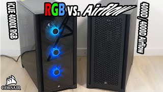 Corsair 4000D 4000D Airflow iCUE 4000X Case Test  viele Features Aiflow und RGB [upl. by Haridan6]