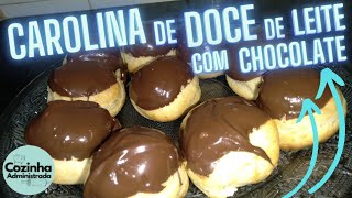 CAROLINAS RECHEADAS DE DOCE DE LEITE COM CHOCOLATE [upl. by Ahsaele]