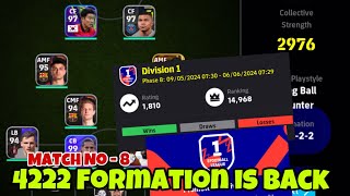 4222 Formation is Back and it’s ENDED🤣Match No 7✅EFootball  Efootball 2025 Formation  Zenor  Pes [upl. by Remde]