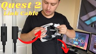 Quest 2 VR Link Cable  Guide of How to Set It Up Connect it  and Use It [upl. by Safko]