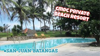 Private Beach Resort in San Juan Batangas  CMDC Beach Resort [upl. by Nawram]