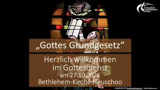 quotGottes Grundgesetzquot  Hans Jürgen Haller Pastor iR [upl. by Iturhs]