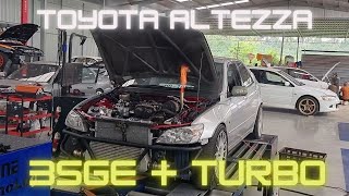 ALTEZZA TURBO 3SGE  DYNO TUNE  DRIFT RACING PROJECT  4K [upl. by Niklaus]