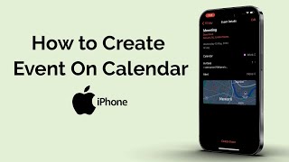 How to Create Event on iPhone Calendar [upl. by Nealy]