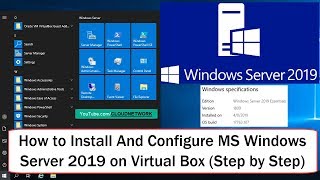 How to Install And Configure Microsoft Windows Server 2019 on Virtual Box Step by Step Process [upl. by Styles]