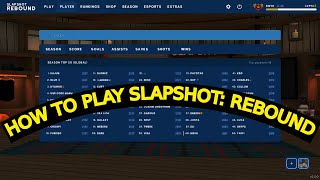 Teaching HOW TO PLAY SLAPSHOT REBOUND TIPS AND TRICKS [upl. by Jet]