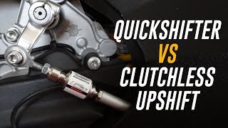 Quickshifter vs Clutchless Upshift Is a Quickshifter Worth it [upl. by Grier]