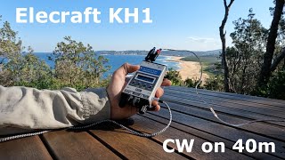 Elecraft KH1 and random wire antenna  CW on 40m [upl. by Clay]