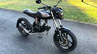 1966 Honda S90 custom  grom powered walk around [upl. by Byron]