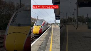 LNER Class 801 arriving at York [upl. by Bernat]