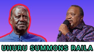 UHURU KENYATTA SUMMONS RAILA ODINGA AND KALONZO MUSYOKA TO AZIMIO DISCIPLINARY MEETING [upl. by Aiciles]