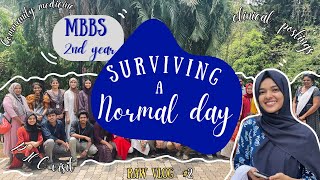 MBBS 2nd year  Surviving a normal day of MBBS   Govt medical college Kozhikode  NEET 2024 [upl. by Demmy]