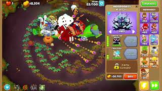 Bloons Tower Defense 6  Carved  Hard  Impoppable  No Lives Lost [upl. by Arted]