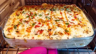 White Sauce Pasta  Creamy Bake Pasta Easy Steps [upl. by Swigart]