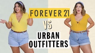 100 Outfit Challenge Urban Outfitters vs Forever 21 [upl. by Gifferd]