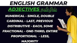 Adjectives and types in English parts of speech in tamilQuantitative adjectives TheQueensLanguage [upl. by Cosetta407]