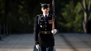 A Symbol of Honor Sentinel Spc Platts Final Walk at the Tomb of the Unknown Soldier [upl. by Gaeta]