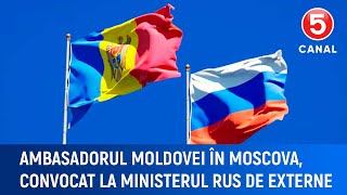 Ambasadorul Moldovei în Moscova convocat la ministerul rus de externe [upl. by Aisital]