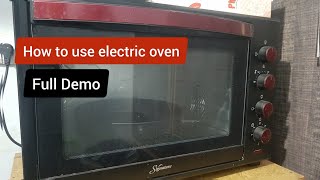 How to use electric baking oven  How to use electric oven  electric oven  How to use oven [upl. by Annol192]