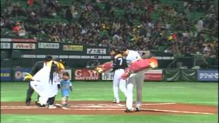 四島組 2012307和白中学校 野球部始球式 野球じんのすけラフタークレーン 足場 足場作業 レッカー作業 四島組四島正440 [upl. by Becky671]