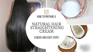 Natural Hair Straightening Cream100  result [upl. by Lindsy510]