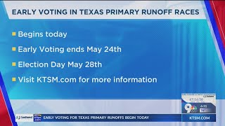 Early voting in Texas Primary runoff races begins Monday [upl. by Croom]