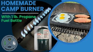 Homemade Pipe Burner for Camping  Useful Knowledge [upl. by Koziarz997]