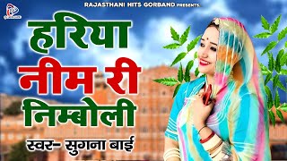 Rajasthani Lokgeet 2022 quot हरिया नीम री निम्बोली quot Sugnai Bai का गीत  Marwadi Lokgeet [upl. by Grimaud376]