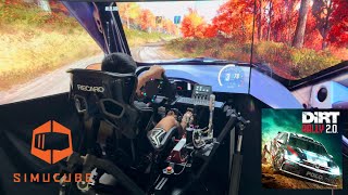 FULL MOTION Rally Simulator  Simucube 2 Ultimate  Simcoaches Hydraulic  Dirt Rally 20  R5 [upl. by Conah]