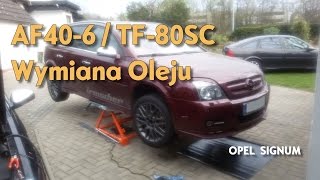 🔧 AF406  TF80SC ATF Wymiana oleju ᴴᴰ [upl. by Izmar620]