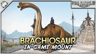 FFXIV  Brachiosaur Mount [upl. by Daveda]