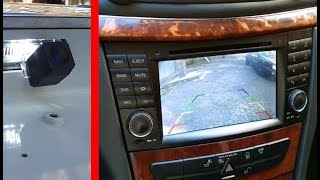 Rear View Camera on Mercedes  How to Install and Connect a Backup Cameras Detailed instructions [upl. by Isiah]