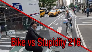 Bike vs Stupidity 216 😡 [upl. by Lashonde]